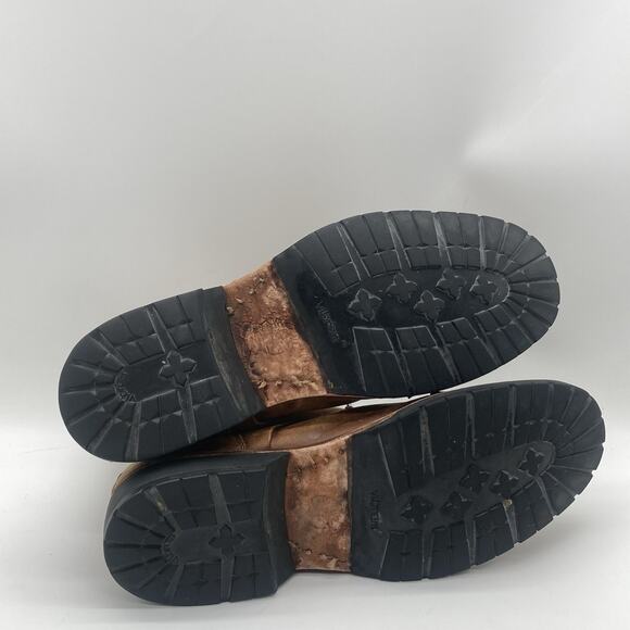 Mens Size 9.5 Timberland Earthkeepers Boot Brown Leather Chukka Casual Ankle Zip - Picture 8 of 10